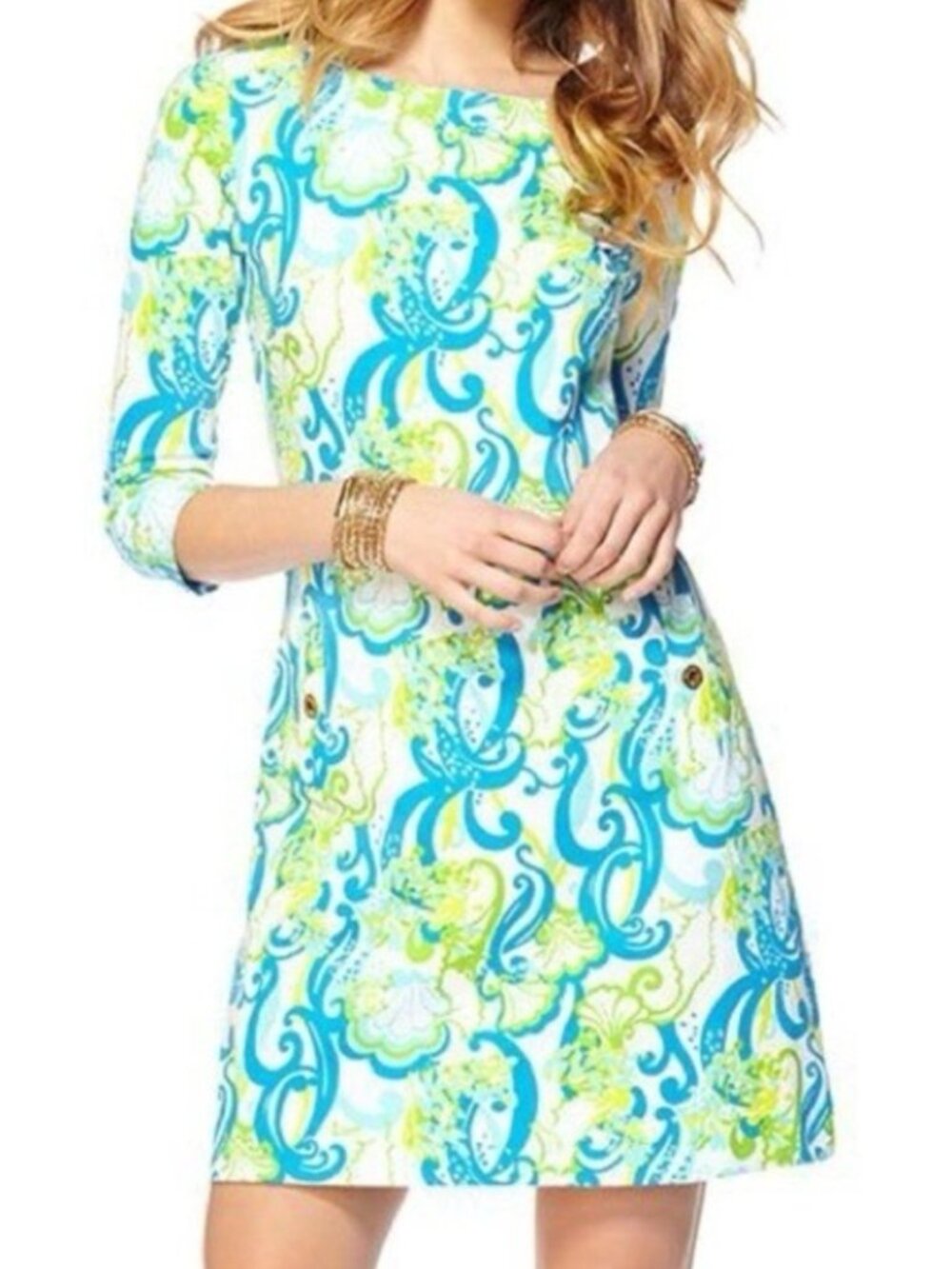 Lilly Pulitzer Charlene Shift Dress Women’s‎ Size XS Crystal Coast Print - Picture 5 of 10